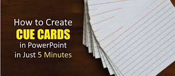 Apr 13, 2021 · making good cue cards to help you confidently deliver your speech from standard office supply index or note cards is relatively easy. How To Create Cue Cards In Powerpoint In Just 5 Minutes The Slideteam Blog