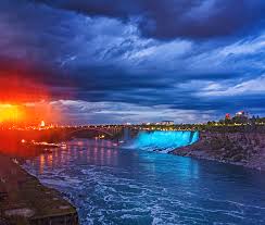 Niagara Falls Light Show By Steve Harrington Niagara Falls Lights Light Show Niagara Falls