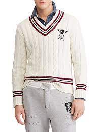 A knitting blog written by a recreational knitter knitting: Polo Ralph Lauren Cricket Cable Knit Jumper Cream Black At John Lewis Partners