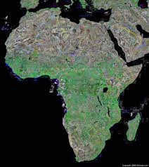 80 data visualization examples using location data and maps. Africa Map And Satellite Image