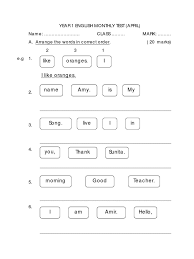 We use cefr levels and our english test has 12 levels from beginner (a1) to proficiency brother why didn't you accept that amazing job offer in new york last year? sister because my home is in london. choose one correct answer. English Year1 Monthly Test April