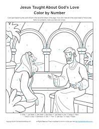 A free story planner pdf can be downloaded. Bible Coloring Pages For Kids Jesus Taught About God S Love Jesus E Nicodemos Jesus E Nicodemos