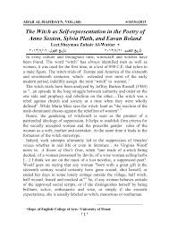 There was no water in the cave. Pdf The Witch As Self Representation In The Poetry Of Anne Sexton Sylvia Plath And Eavan Boland