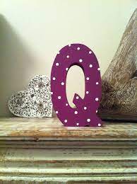 A to z stylish alphabet images for dpz. Freestanding Wooden Wedding Letter Q Spotty Finish 15cm Ariel Freestanding Wooden Letters Farrow And Ball Paint Wooden Letters