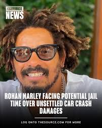 Rohan Marley, son of the iconic Jamaican music legend Bob Marley, is  reportedly facing the prospect of jail time in Jamaica due to an ongoing  legal dispute stemming from a car crash
