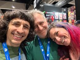 With my best friends, Gary Groth and Miriam Libicki! @comic_con #SDCC2024  #sdcc