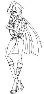 Musa Winx Coloring Pages Club Color Toddler Drawing Color