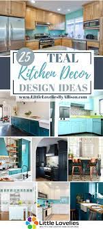 Teal kitchen cabinets are gaining popularity with homeowners and interior designers, fitting a wide variety of decorative styles and trends. 25 Teal Kitchen Decor Ideas Decorating A Teal Kitchen