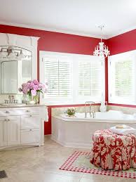 Not only that, you can design a white bathroom in various styles as well. Red Bathroom Design Ideas Better Homes Gardens