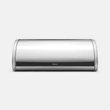 Our roll top bread bin has a flat top, so you can store canisters etc. Roll Top Bread Bin Matt Steel Brabantia