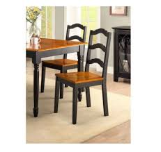Country Kitchen Dining Chairs Ladder Back Black Legs Oak Seat Hardwood Set Of 2 Bhg Traditiona Ladder Back Dining Chairs Black Modern Furniture Dining Chairs