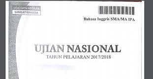 Maybe you would like to learn more about one of these? Contoh Soal Un 2017 Bahasa Inggris Sma Dan Pembahasannya