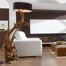 Standlampe Riaz Xl 200 Cm Aus Teakholz Stehlampe Holz