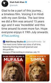 Disney's the lion king, directed by jon. The Khans Are Taking Over The Hindi Version Of The Lion King
