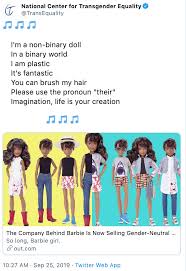 The best memes from instagram, facebook, vine, and twitter about non binary. Barbie Girl Gender Inclusive Mattel Dolls Know Your Meme