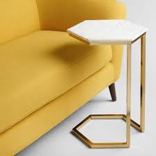 Marble And Gold Margaux Laptop Table World Market Laptop Table Metal Dining Table Iron Furniture