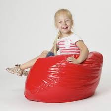Taylor Red Vinyl Kids Bean Bag Seating For Tv Area In Play Room Kids Bean Bags Bean Bag Chair Kmart Bean Bags