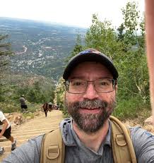 Encountering friendly chipmunks at Manitou Incline