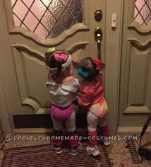 Cutest 80 S Workout Girls Couple Costume For Toddlers