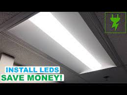 Installing Led Troffer Into Drop