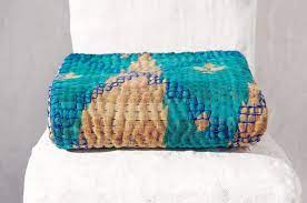 情人節禮物限量一件 手感刺繡桌墊 手縫紗麗布桌墊 手縫紗麗布餐墊 boho民族風餐墊 山丘與田間風景