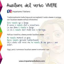 L Ausiliare Del Verbo Vivere