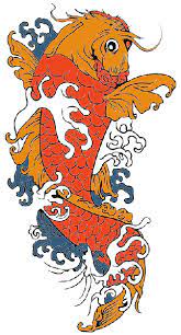 Fish Artwork Mandala Wall Art Japanese Koi