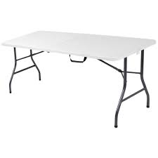 Cosco 6 Ft White Speckle Center Fold Table 14678wsp1 The Home Depot Folding Table Folding Dining Table Table And Chairs