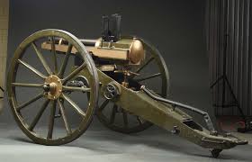 The crank operates the gun much like a gatling gun. Lot Detail Historic Spanish American War Used French Hotchkiss 37mm Revolving Cannon With Provenance On Carriage With Accessories