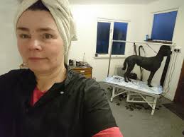 Washing your hair in the dog bath while the last customer is blow drying so  you can get to parents evening