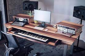 At least, a daw desk is what i used it for. Setup Of Gregg Lehrman Founder Of Output With Desk Crafted By Monkwood Musicstudio Music Home Studio Desk Home Music Rooms Recording Studio Desk