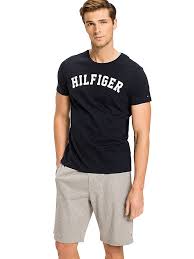 Tommy hilfiger t shirts for men. T Shirt Mit Tommy Hilfiger Logo Blau Tommy Hilfiger