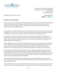 The national hiv, std, and viral hepatitis testing resources, gettested web site is a service of the centers for disease control and prevention (cdc). Novel Coronavirus Mmdhd District Health Department