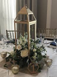 Gold Lantern Wedding Centerpiece Lantern Centerpiece Wedding Lantern Decor Wedding Wedding Lanterns