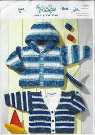Baby Child Striped Jacket Cardigan Peter Pan P959 Dk 8 Ply Yarn 0 5 Years Wendy Uzory Dlya Vyazaniya Vyazanie Uzory Vyazannyh Sviterov