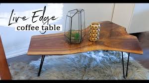 Most of the dust produced will just sit on top until it get cleaned i think the effects of concrete dust from a slab like this would be negligible. Diy Wood Coffee Table Top Diy Live Edge Coffee Table Ideas Youtube