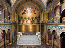 The round arched portals, the arcade windows and towers, the position of columns and its bay windows and pinnacles. A 3d Model Of The Throne Room In Castle Neuschwanstein 6 Here Download Scientific Diagram