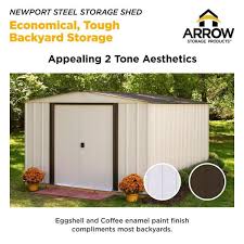 L➤ lift door slider 3d models ✅. Arrow Newport 10 Ft W X 8 Ft D 2 Tone Eggshell And Coffee Galvanized Metal Shed With Sliding Lockable Doors Np10867 The Home Depot