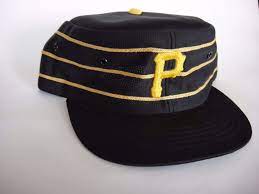Vtg Pittsburgh Pirate Throwback Black Pillbox Snapback Mlb Cap Hat Large Ya 70s Ebay Hats Caps Hats Pillbox Cap