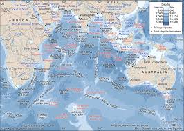 You should add an ocean coloured background and simplify the graticules using ctrl+l. Indian Ocean History Map Depth Islands Facts Britannica