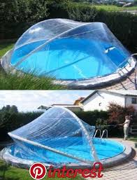 Convertible Dome Plus For Round Pools Up To 4 50 M 4 60 M Swimming Pool C Diy Swimming Pool Round Pool Swimming Pool Construction