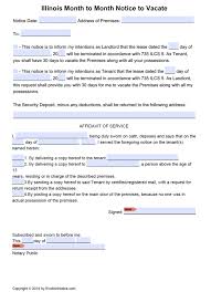 free illinois 30 day notice to quit month to month tenancy pdf