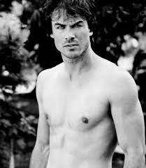 Damon salvatore black and white shirtless. Pin On Ian Somerhalder