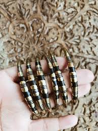 Burkina Tuareg Cuff 2// African Jewelry, Brass Jewelry, Afrocentric, Ethnic  Jewelry, African Cuff, Gold Bangle, Fulani Cuff,etched Bracelet