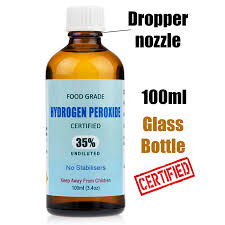 Food grade is the only type of peroxide that has no stabilizers in it. 35 Food Grade Hydrogen Peroxide 100ml Mmsdetox