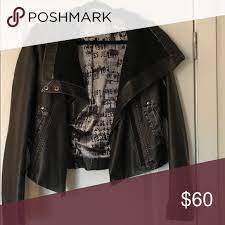 Guess Los Angeles Black Leather Jacket Black Leather Jacket Leather Jacket Black Black Leather