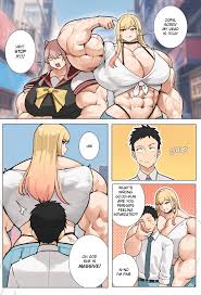 Power Of The Stone reveals with Musctonk's muscle girl art in this porn comic