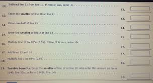 Instead, use the worksheets in irs pub. A Complete Worksheet 1 Completing All Blanks 1 Chegg Com