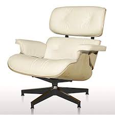 The legs are made from chromed metal and the cushions are covered with fake black leather. Lounge Chair And Ottoman Mid Century Chair Premium Replica Classic Furniture Full Grain Leather Plywood And Heavy Duty Swivel Base Support Pricepulse
