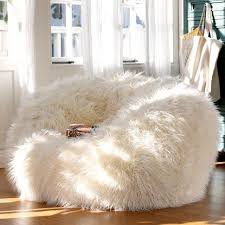 It Looks So Soft Pretty Much All I Will Need In My College Dorm No Couch Or Bed Needed Bean Bag Chair Fur Bean Bag Faux Fur Bean Bag